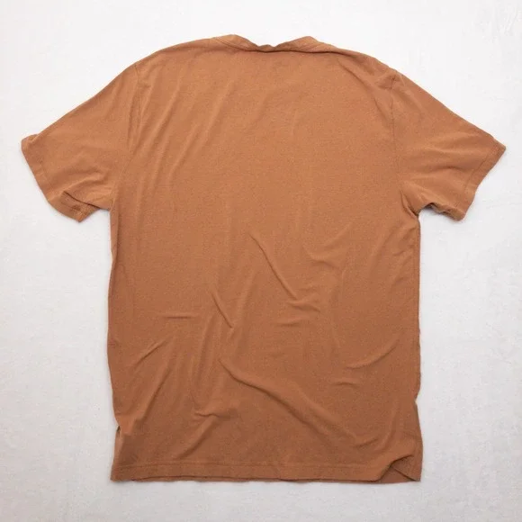 Vuori Tuvalu Pima Cotton Blend Tee Shirt Mens Large Brown Short Sleeve Crewneck - Picture 2 of 9